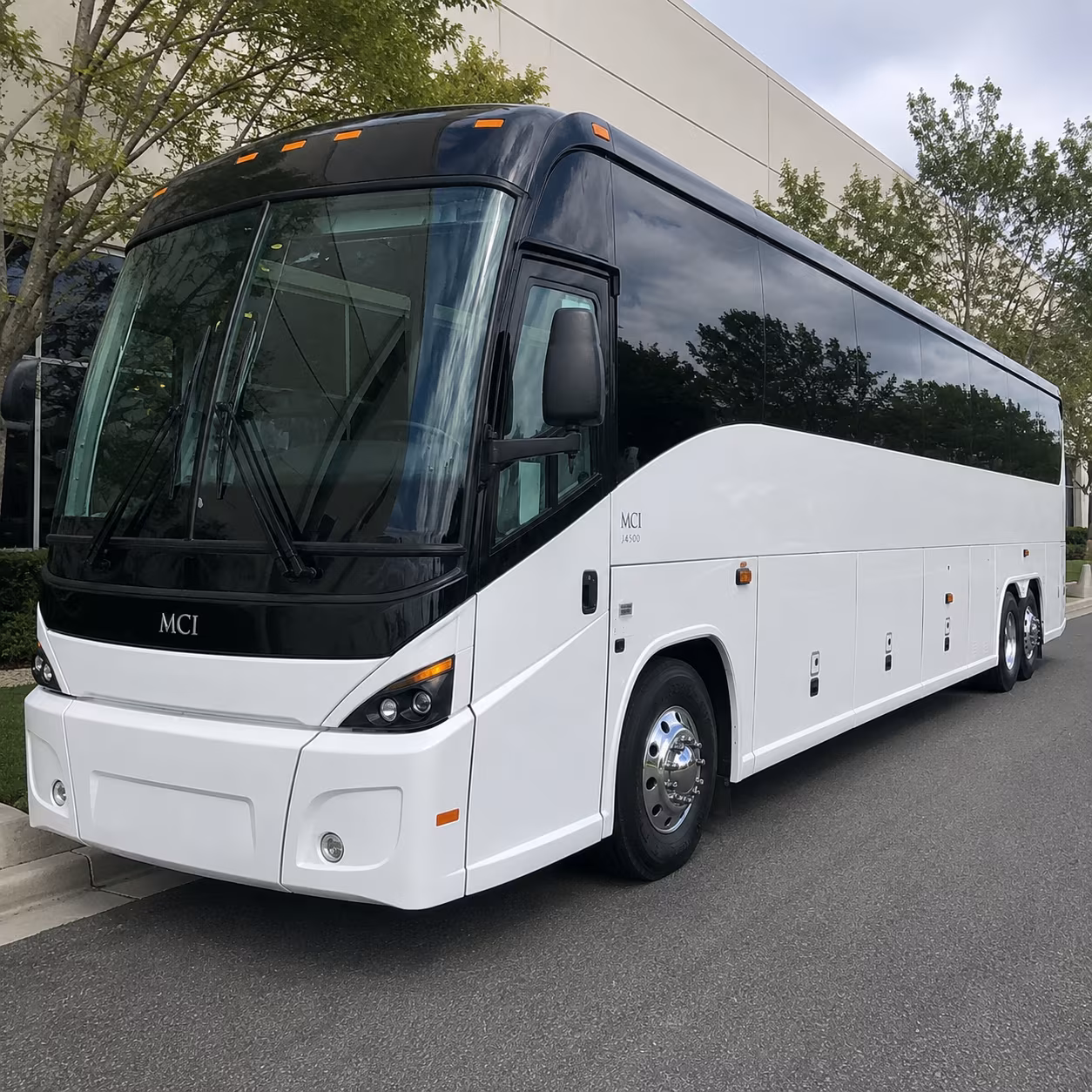 las vegas charter bus services exterior