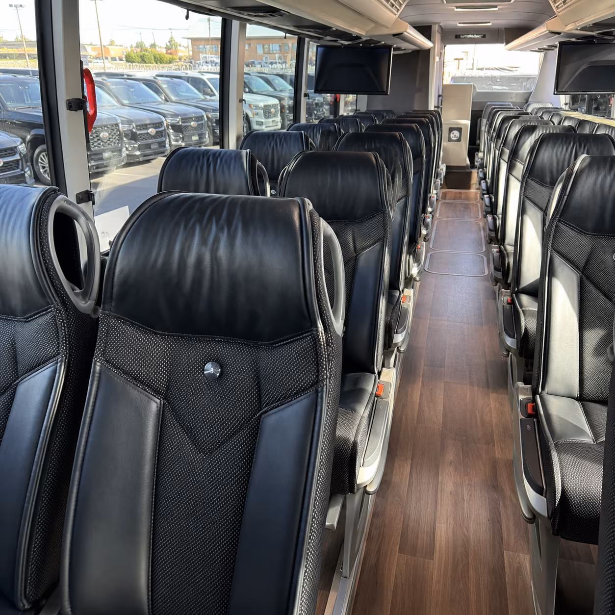 las vegas charter bus services inside