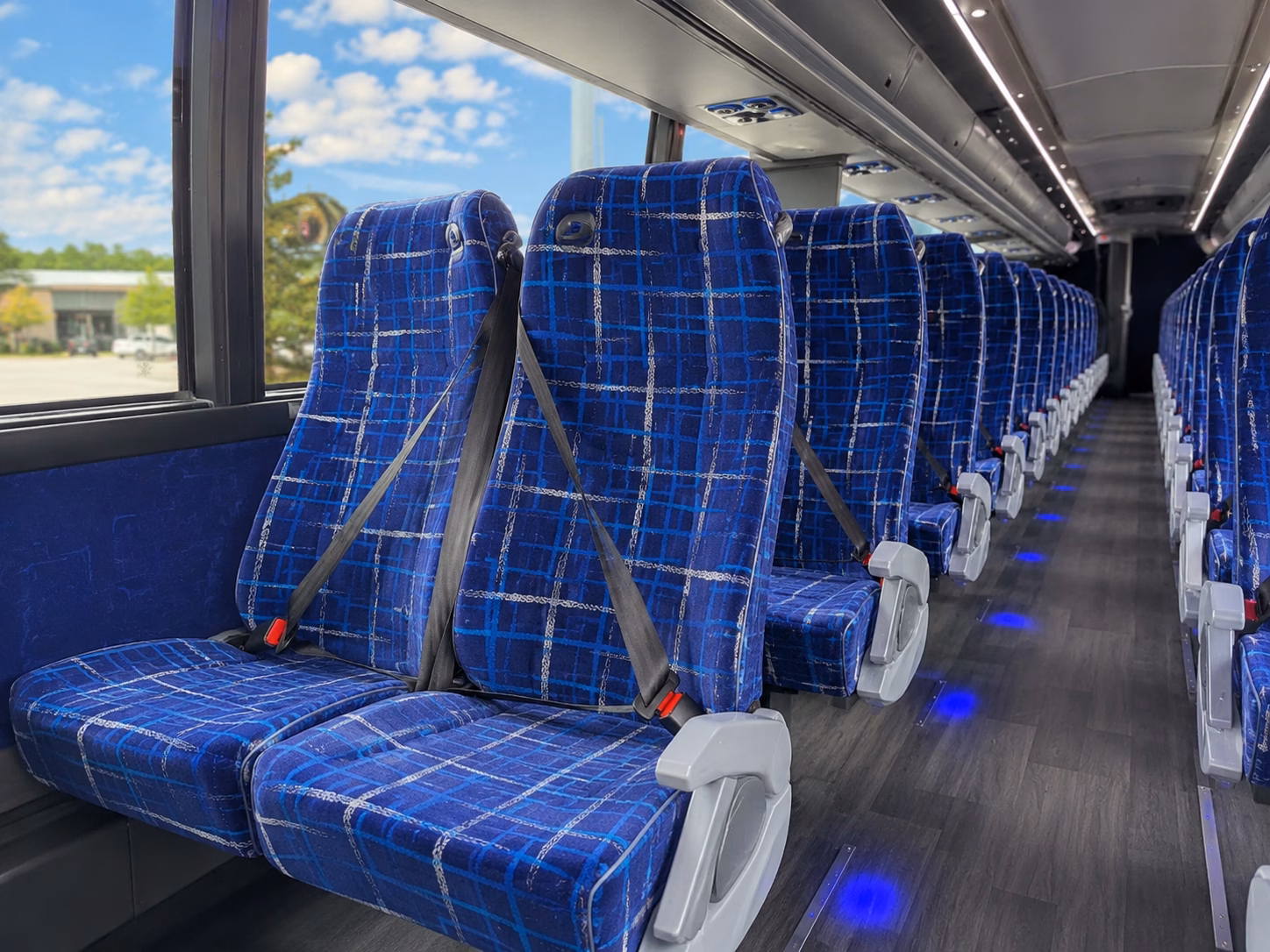 las vegas charter bus services interior