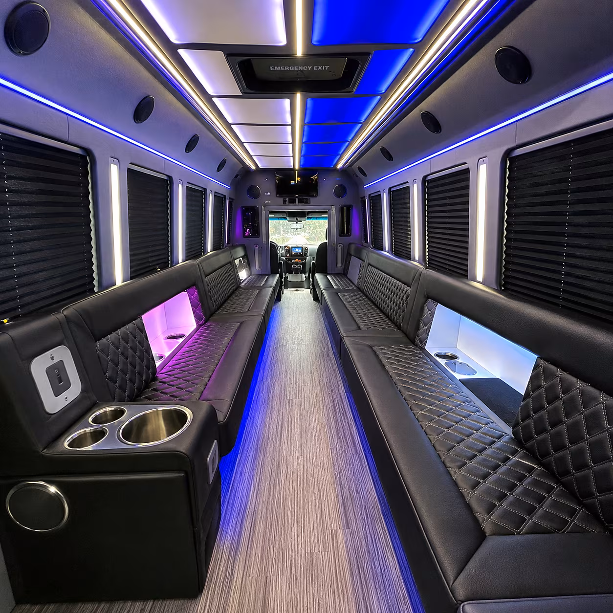 las vegas party bus rentals inside
