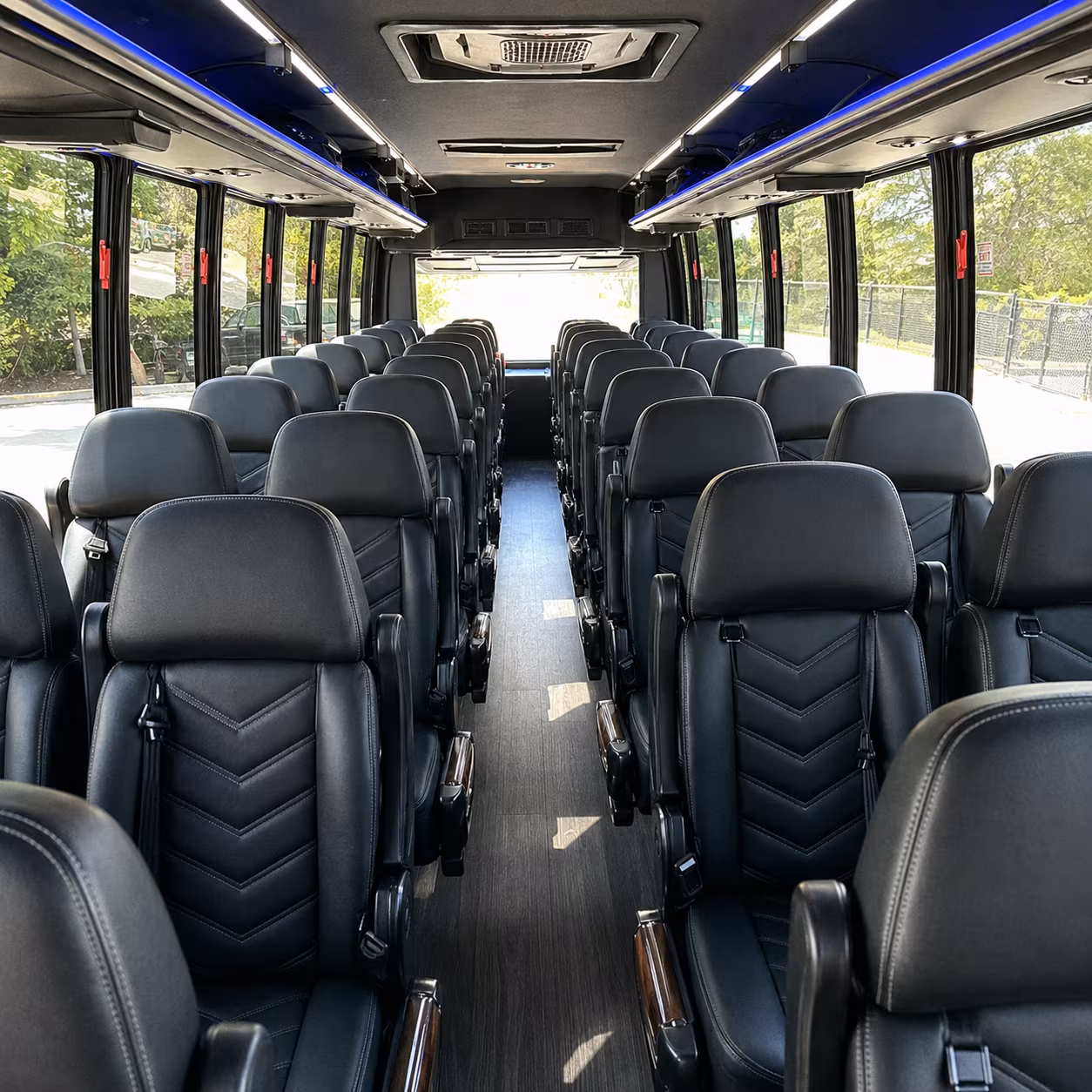 las vegas private event transportation onboard seating