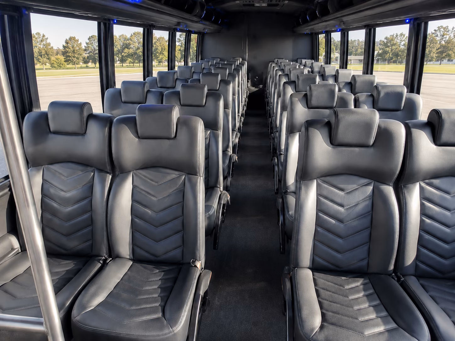las vegas sporting event transportation onboard seating